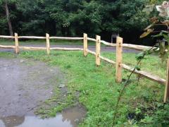 Cleft chestnut fencing